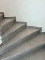 Vinylove schody s dekokrem kamene BUKOMA Beton kamen sedy Prace